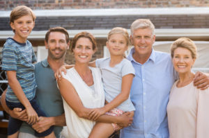Multi generation family outdoor