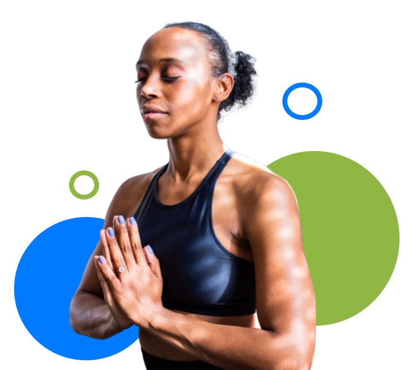 woman meditating